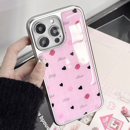 Floral Heart Print Phone Case
