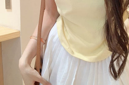 T-Shirt Embroidered Crewneck Short-Sleeve Crop