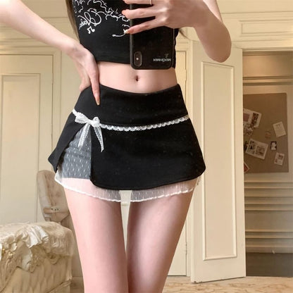 Skirt Overlay Low Mini Rise