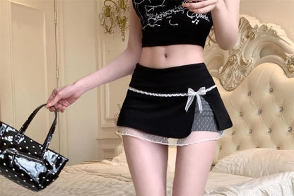 Skirt Overlay Low Mini Rise