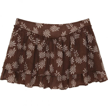 / Print Sleeveless Top Mini V-Neck Skirt