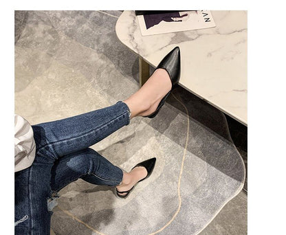 Toe Slingback Pointed Pumps