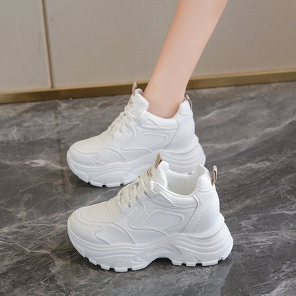 Platform Wedge Panel Sneakers Hidden
