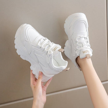 Platform Wedge Panel Sneakers Hidden