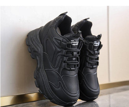 Platform Wedge Panel Sneakers Hidden