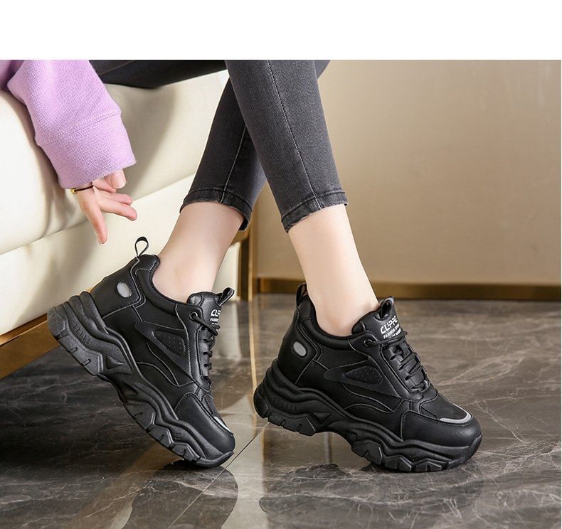 Wedge Sneakers Hidden Panel Platform