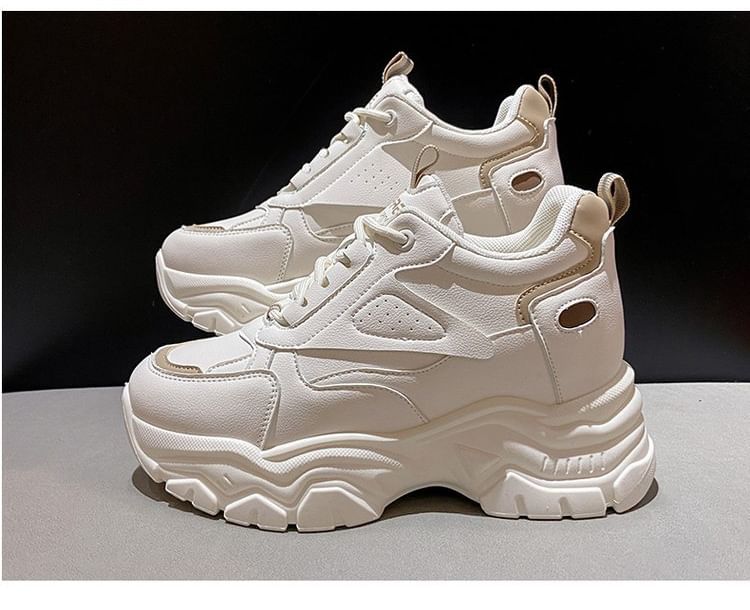Wedge Sneakers Hidden Panel Platform