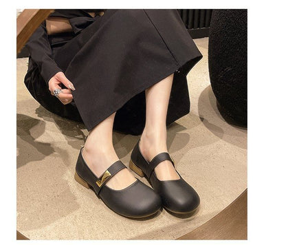 Mary Leather Jane Shoes Faux