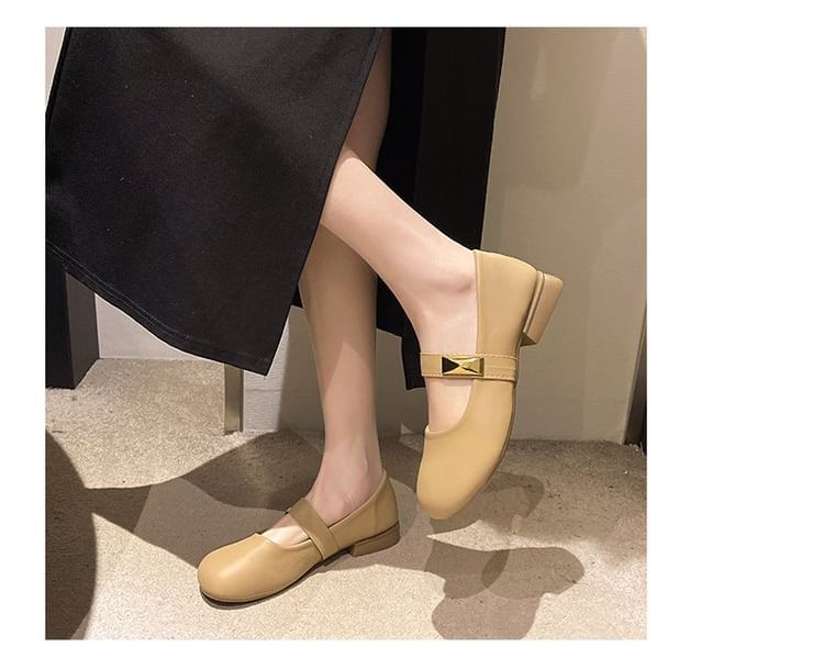 Mary Leather Jane Shoes Faux