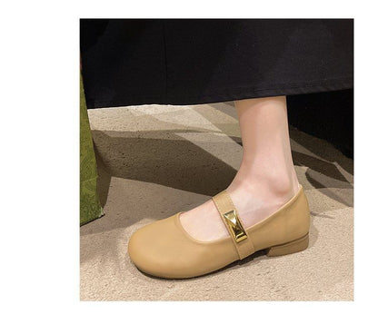 Mary Leather Jane Shoes Faux