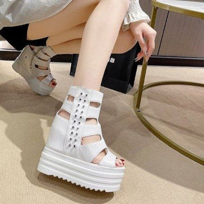 Sandals Studded Platform Gladiator