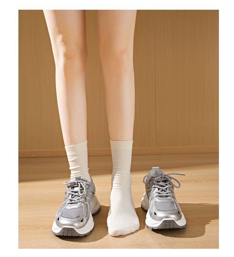 Panel Mesh Platform Sneakers