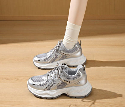 Panel Mesh Platform Sneakers