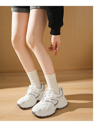 Panel Mesh Platform Sneakers