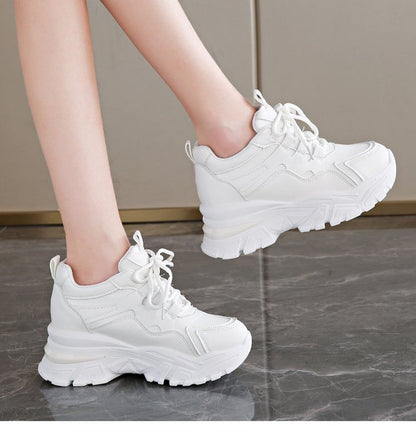 Panel Wedge Sneakers Platform Hidden