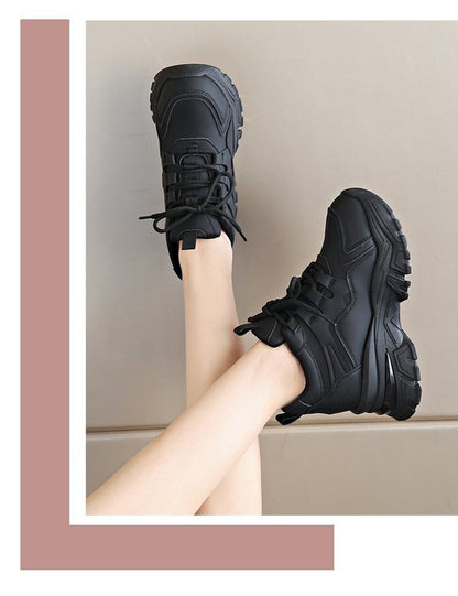 Panel Wedge Sneakers Platform Hidden