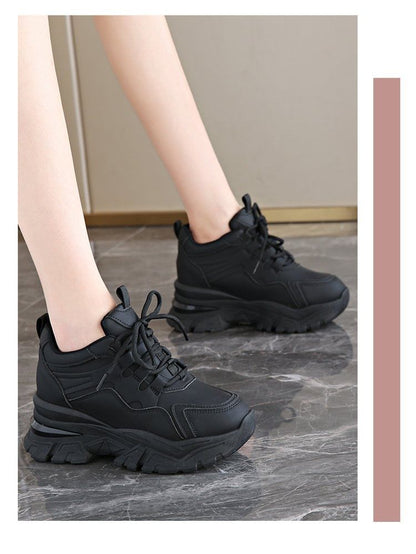 Panel Wedge Sneakers Platform Hidden