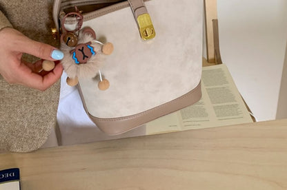 Bag Crossbody Piped Leather Faux