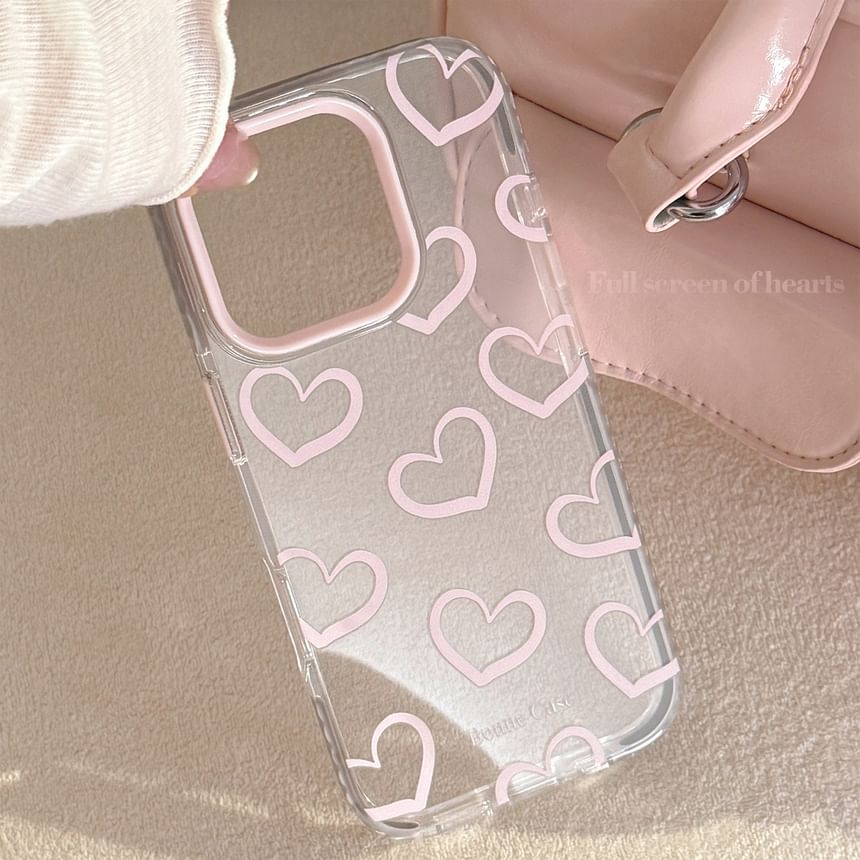 Heart Clear Phone Case