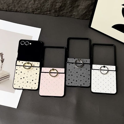 Patterned Ring Stand Samsung Galaxy Z Flip Phone Case