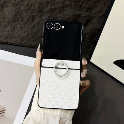 Patterned Ring Stand Samsung Galaxy Z Flip Phone Case