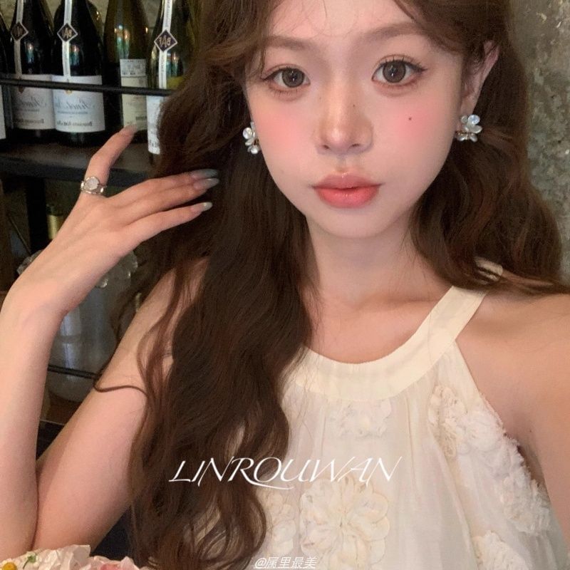 Earring Acrylic Alloy Stud Floral