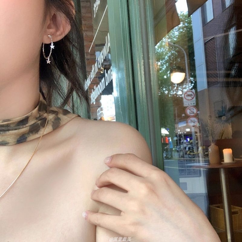 Alloy Earring Star Hoop