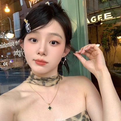 Alloy Earring Star Hoop