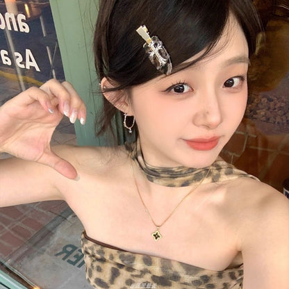 Alloy Earring Star Hoop