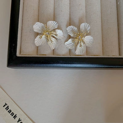 Statement Earring Floral Alloy