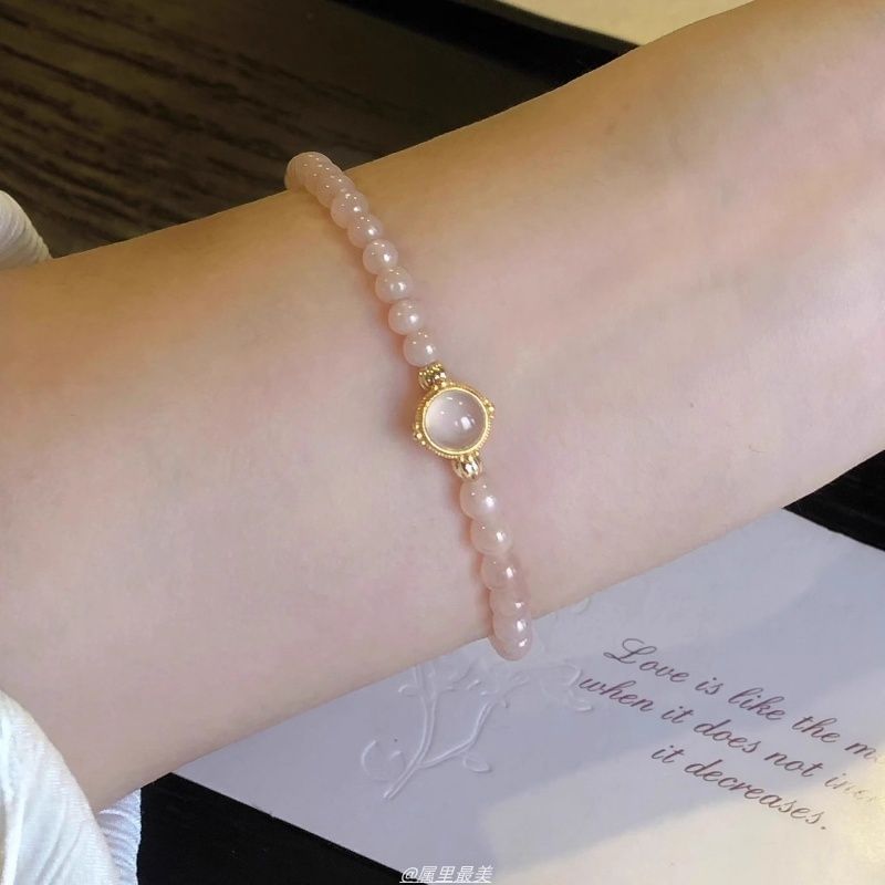 Gemstone Moonstone Bracelet Bead Faux