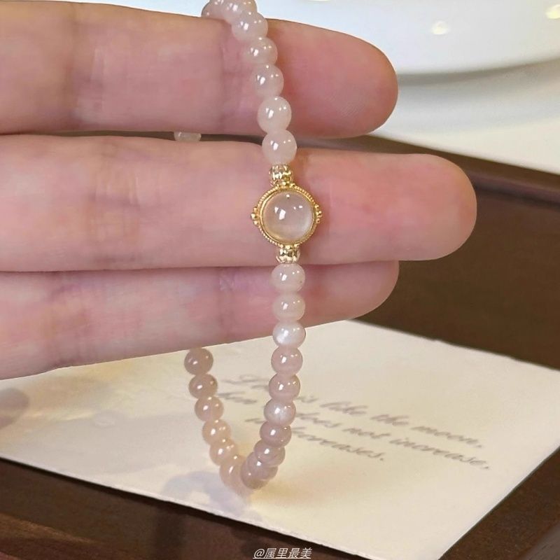 Gemstone Moonstone Bracelet Bead Faux