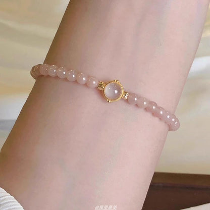 Gemstone Moonstone Bracelet Bead Faux