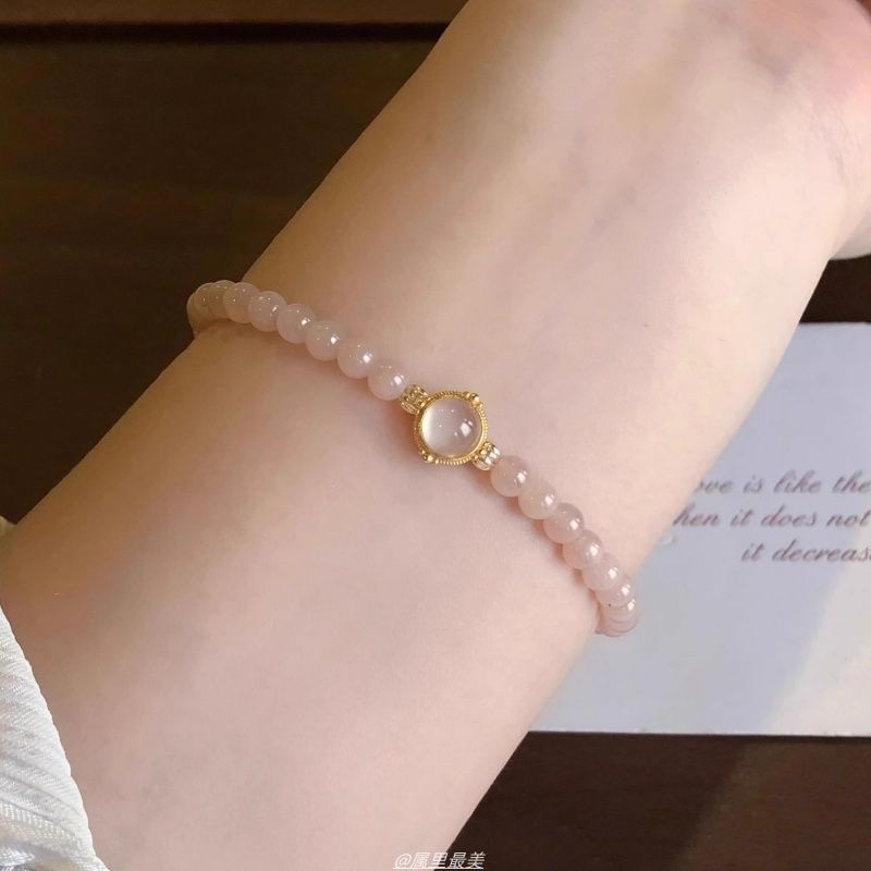 Gemstone Moonstone Bracelet Bead Faux