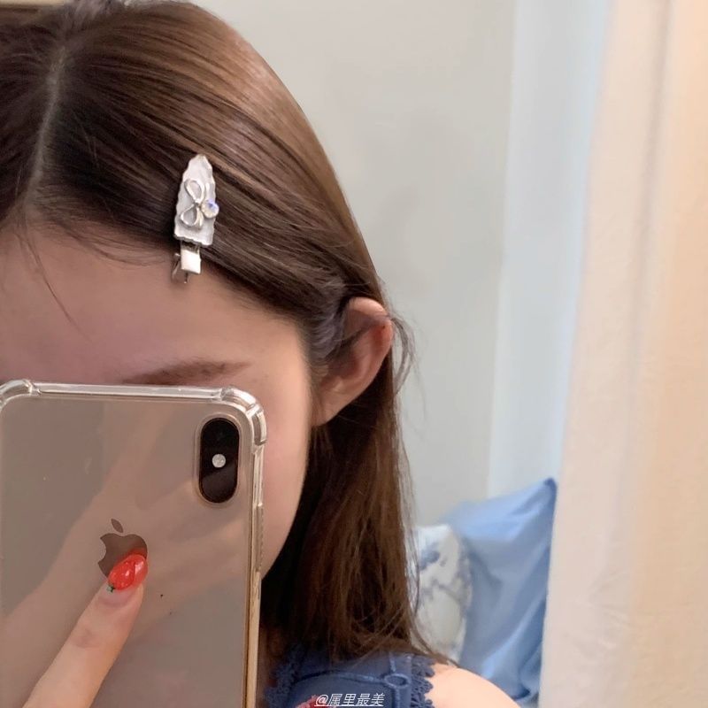 of Rhinestone 2: / Clip Cherry Set Hair Alloy Bow