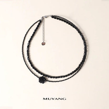 Faux Gemstone Choker Layered Bead