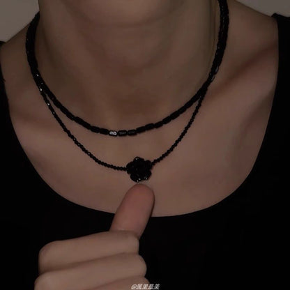 Faux Gemstone Choker Layered Bead