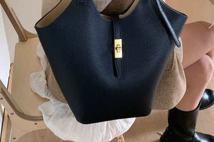 Shoulder Bag With Buckle Pouch