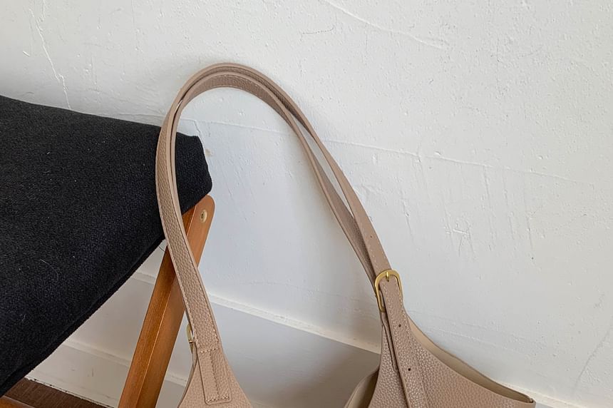 Shoulder Bag With Buckle Pouch