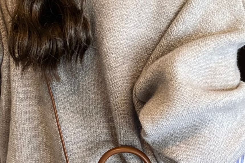 Handle Applique Flap Top Plaid Crossbody Heart Bag