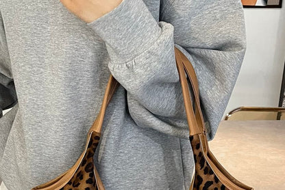 Tote Bow Leopard Print Bag