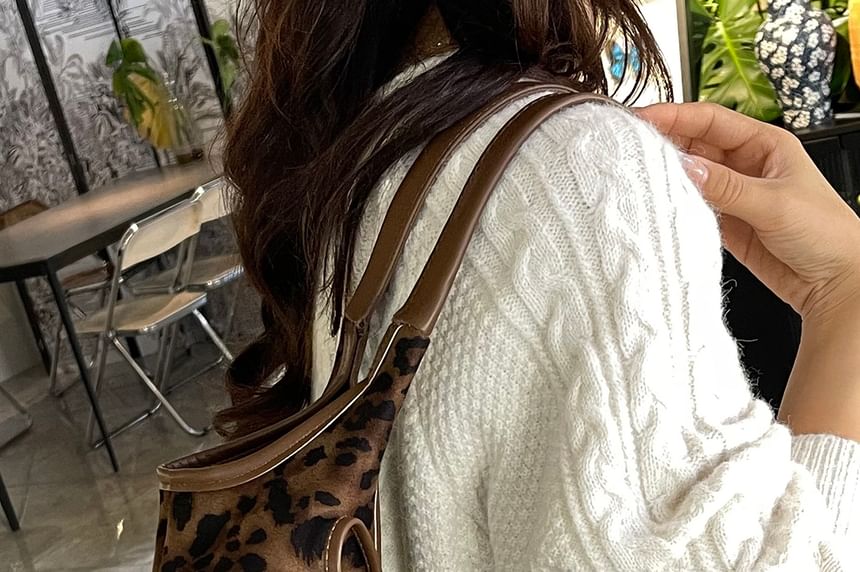 Tote Bow Leopard Print Bag