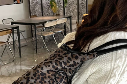 Tote Bow Leopard Print Bag
