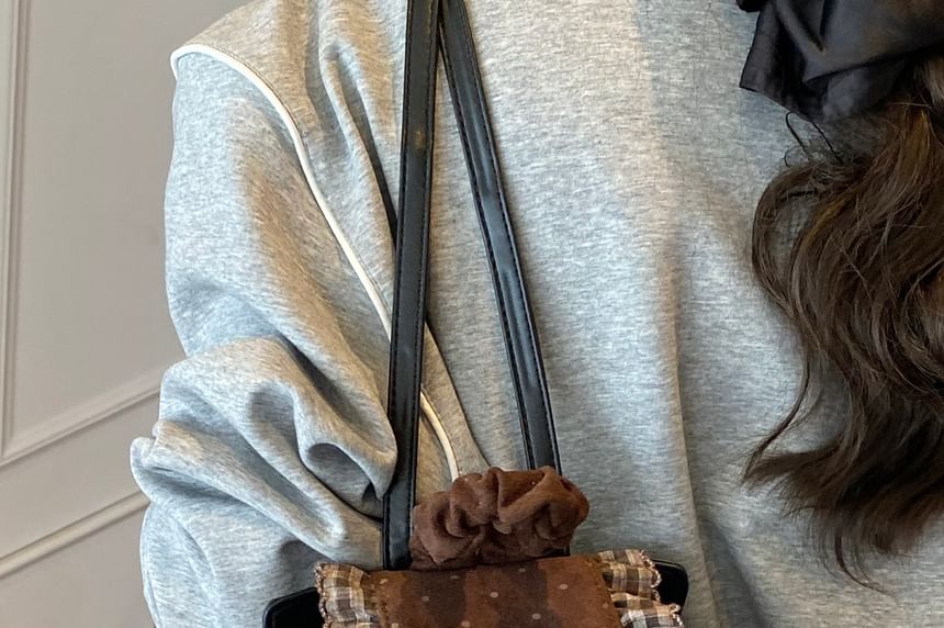 Small Backpack Dotted Ruffle Panel Floral