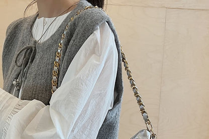 Bag Crossbody Quilted Chain