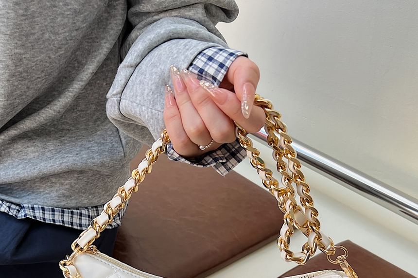 Bag Crossbody Quilted Chain