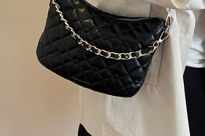 Bag Crossbody Quilted Chain