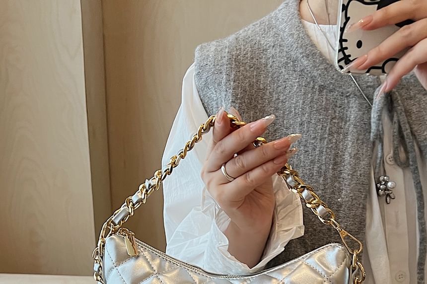 Bag Crossbody Quilted Chain