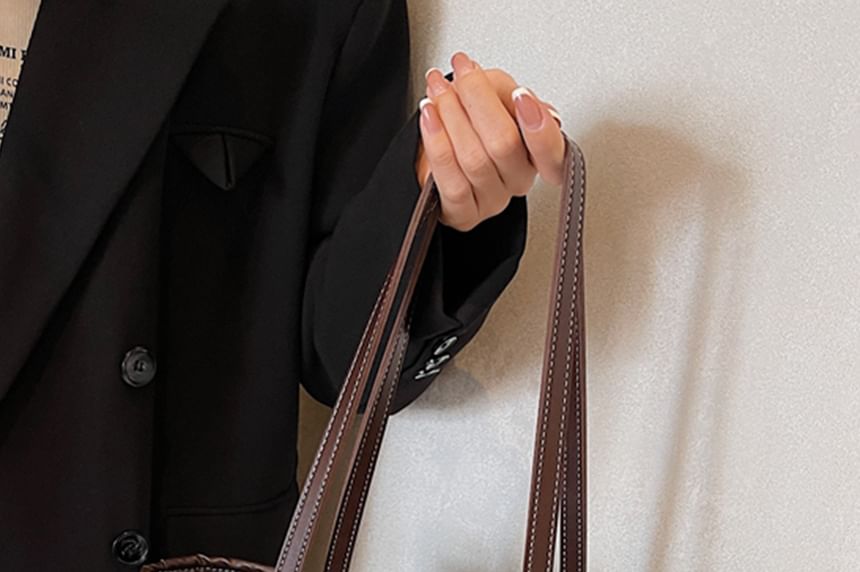 Faux Tote Bag Leather