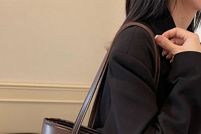 Faux Tote Bag Leather